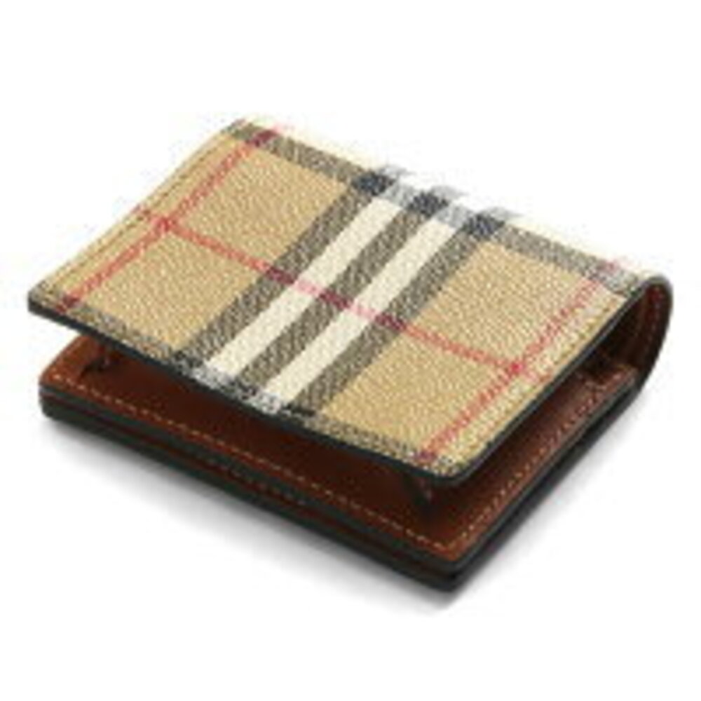 Burberry Check Bifold Wallet Brown Birch Beige - Picture 5 of 5